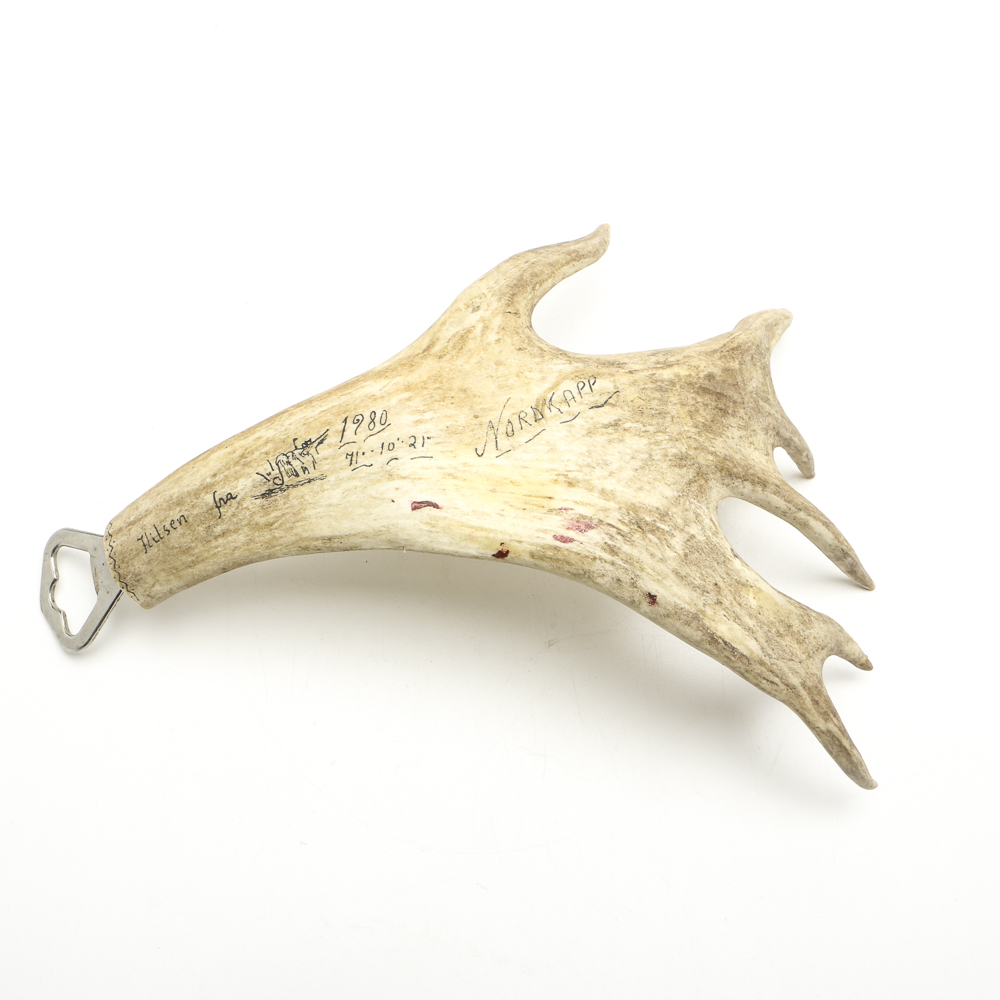 Vintage Norwegian Moose Antler Bottle Opener