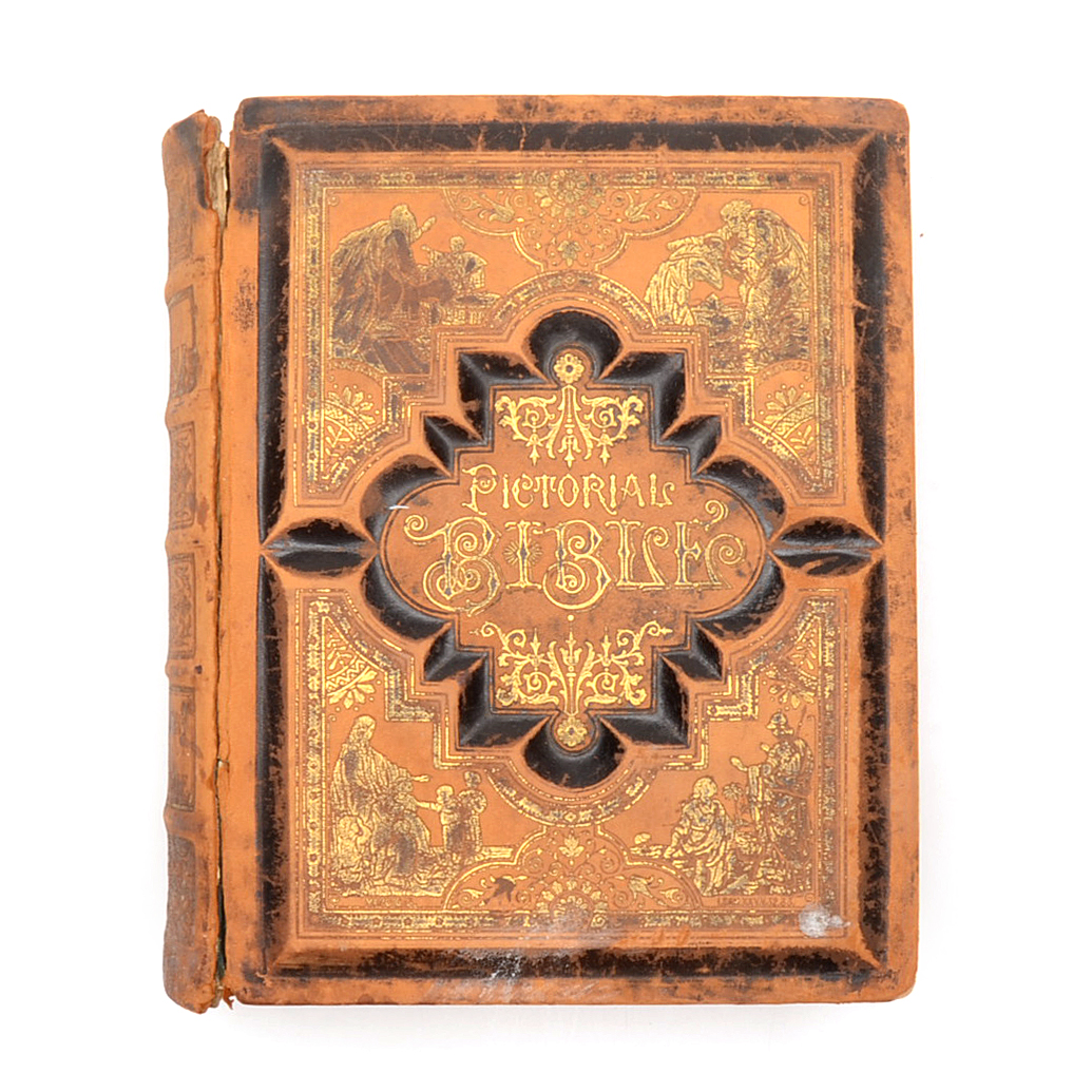 Antique Victorian Pictorial Bible