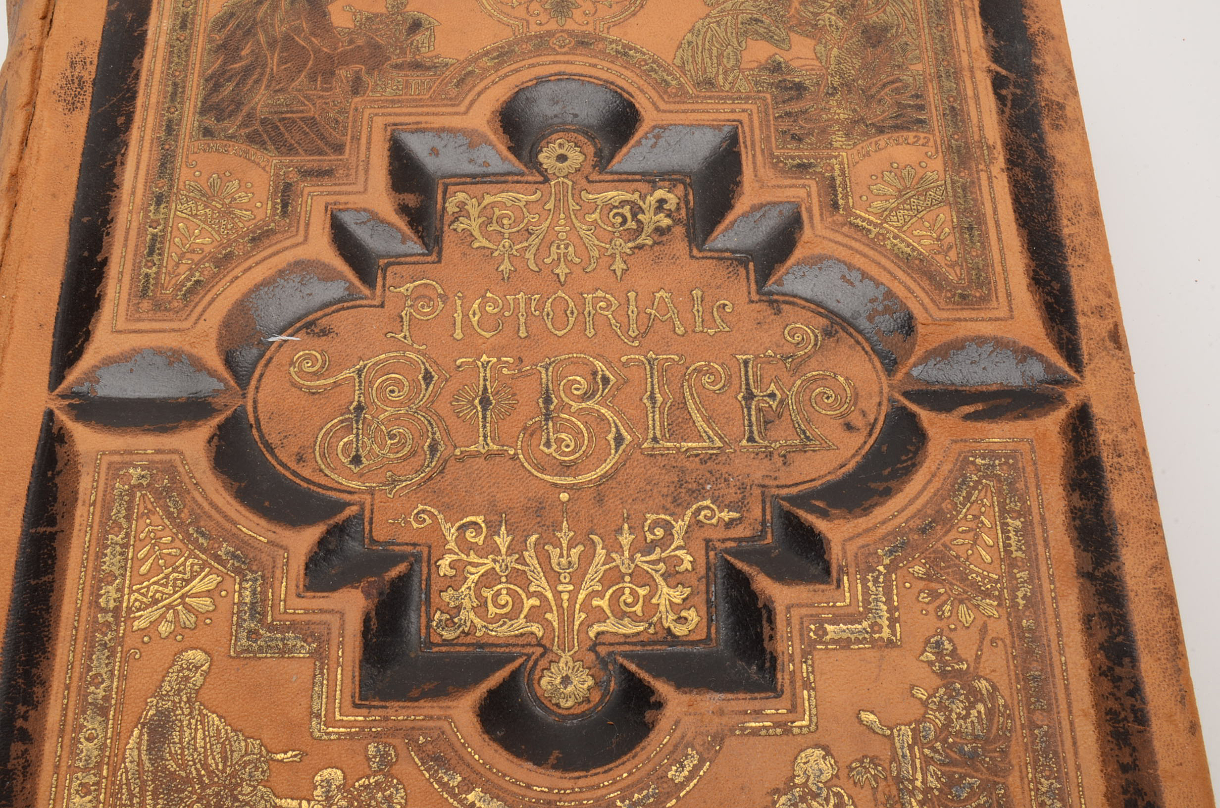 Antique Victorian Pictorial Bible