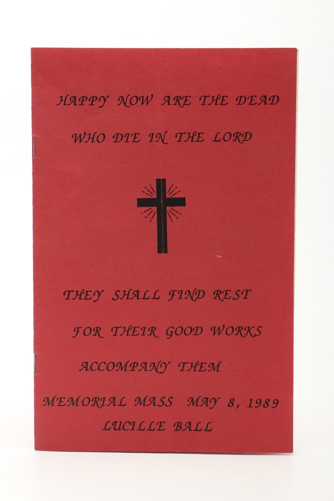 Lucille Ball Funeral Programs May 8, 1989