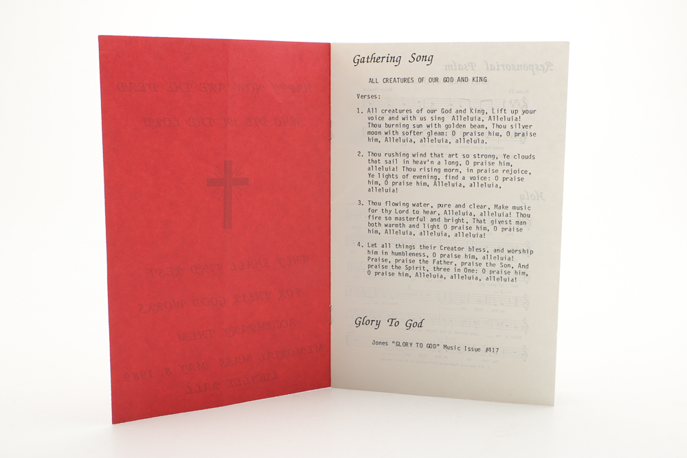 Lucille Ball Funeral Programs May 8, 1989