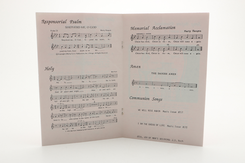 Lucille Ball Funeral Programs May 8, 1989