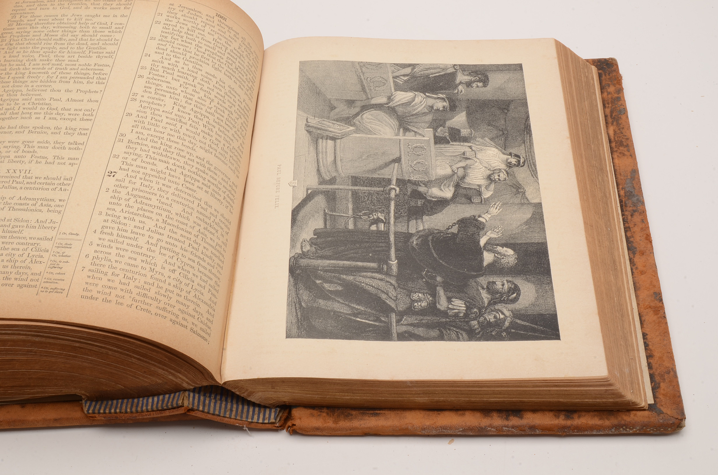 Antique Victorian Pictorial Bible