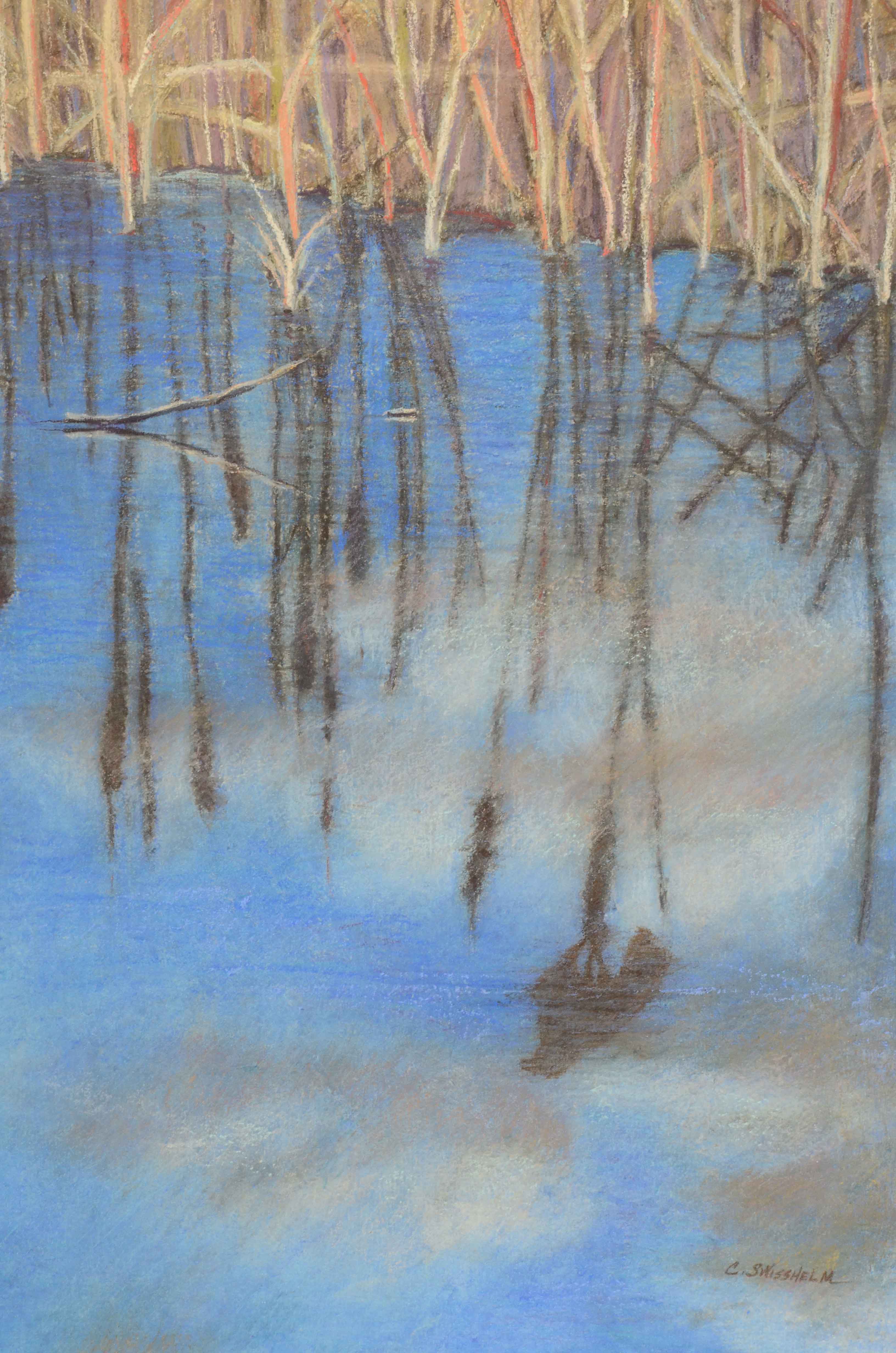 C. Swisshelm Original Signed Pastel Drawing