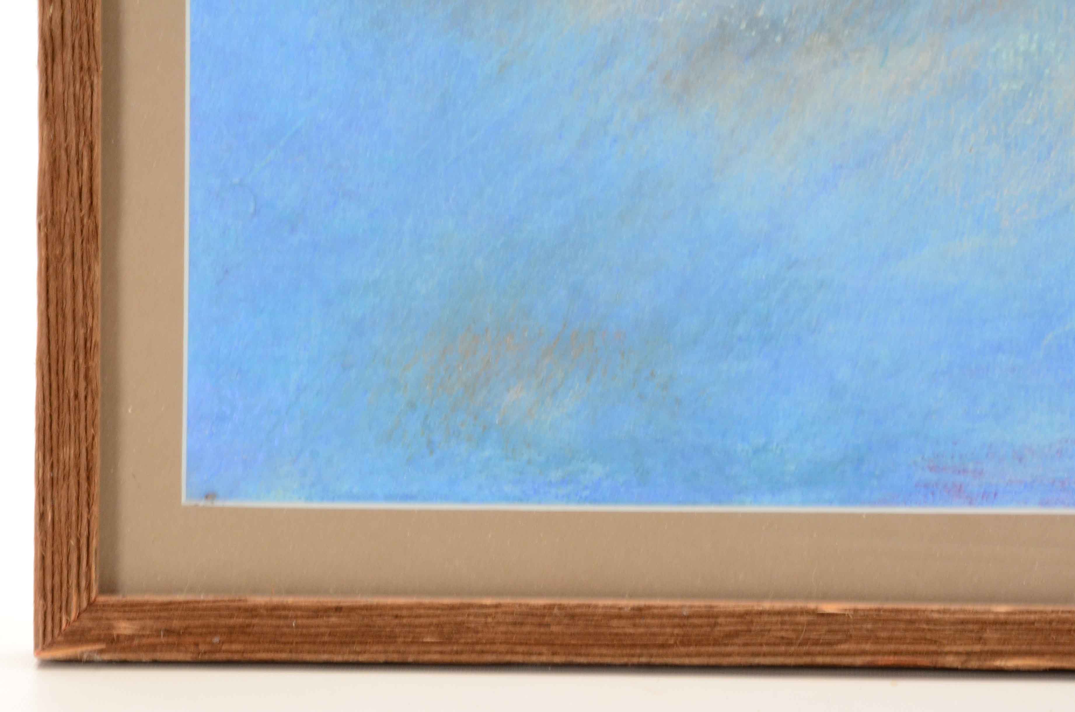 C. Swisshelm Original Signed Pastel Drawing