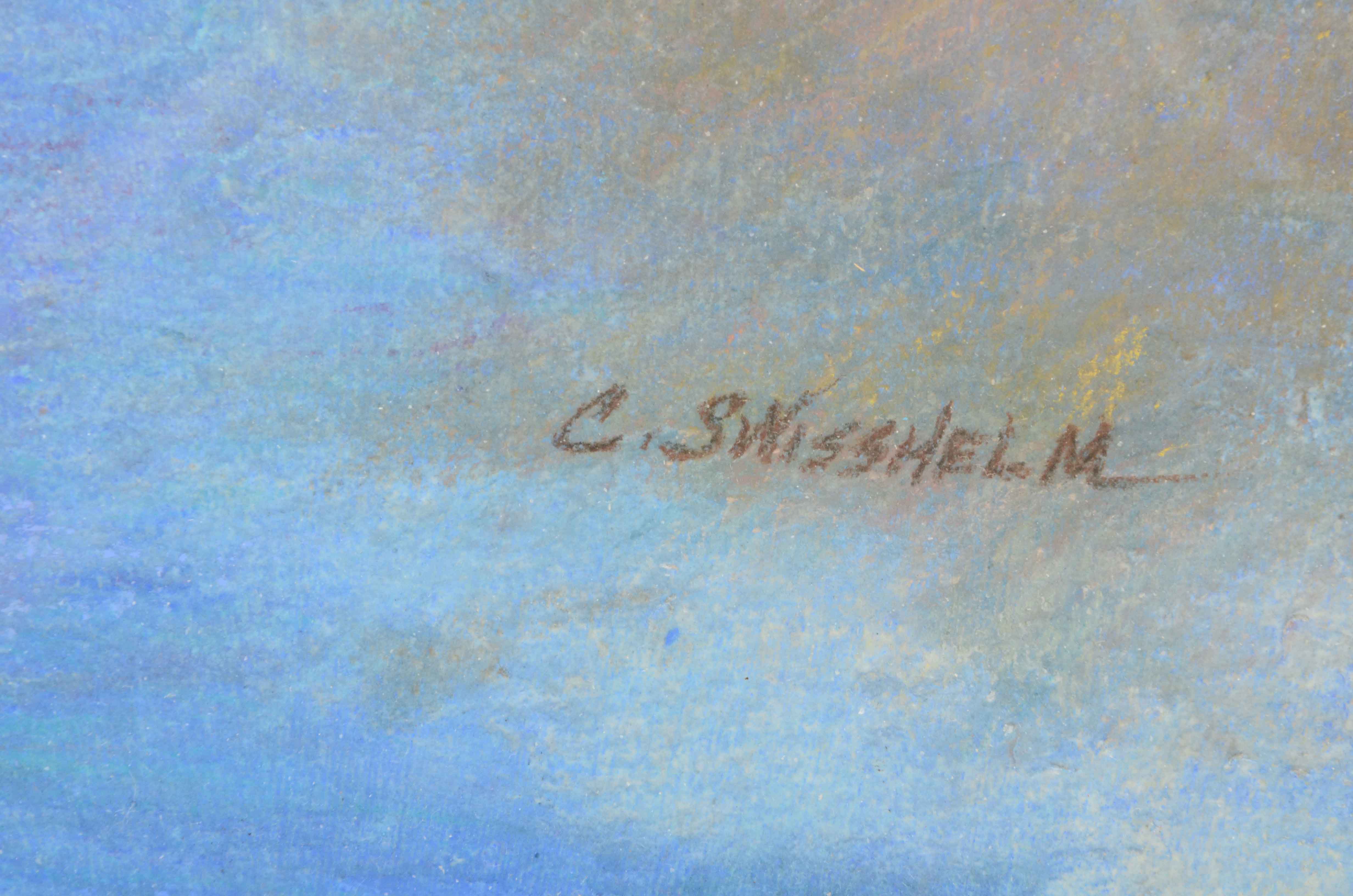 C. Swisshelm Original Signed Pastel Drawing