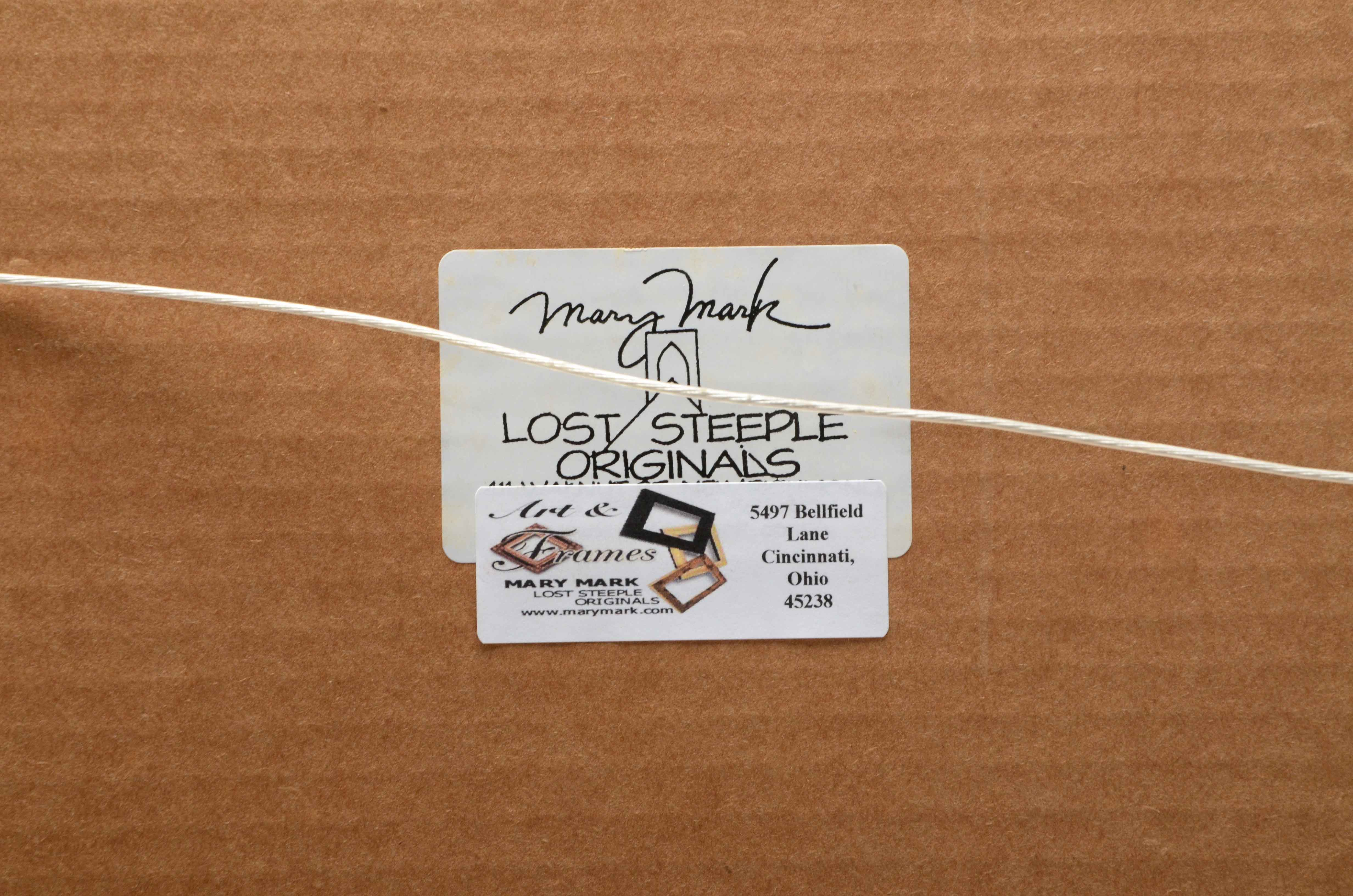 "View from Orvieto" Linocut Print By Mary Mark