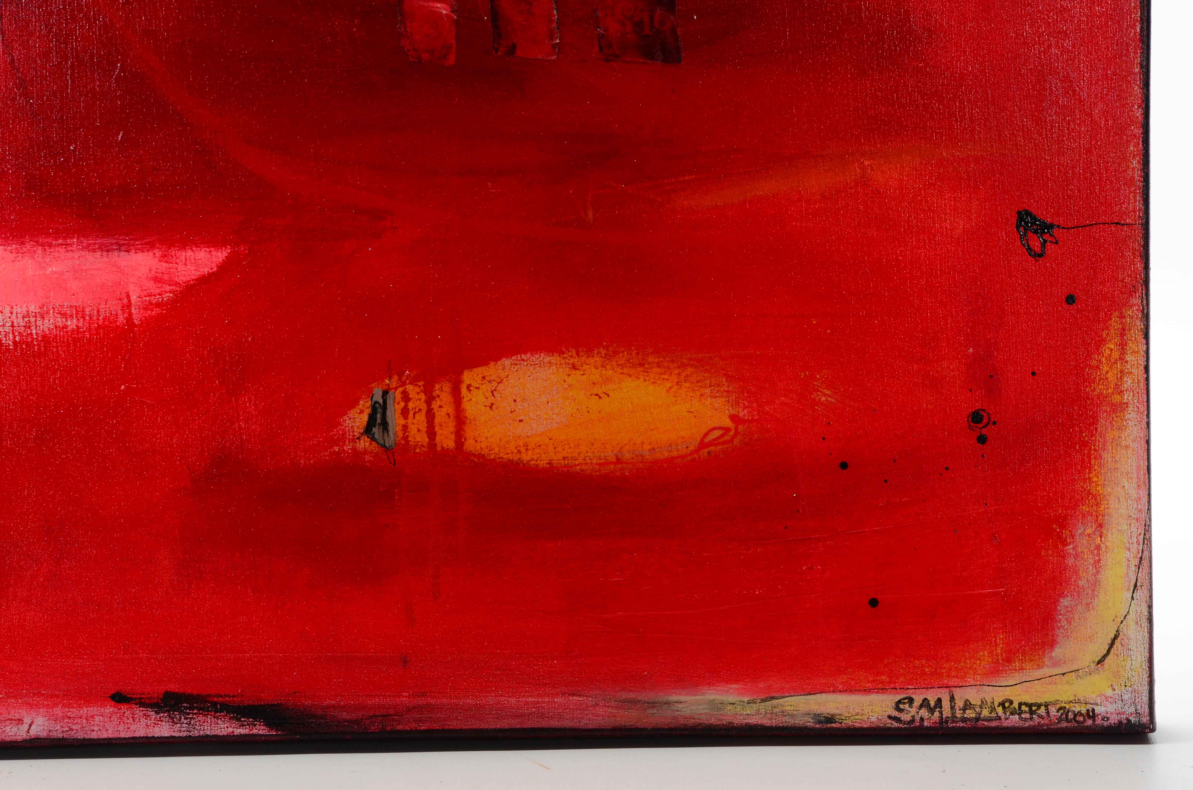 Suzanne Lambert Original 2004 Mixed Media Abstract Painting