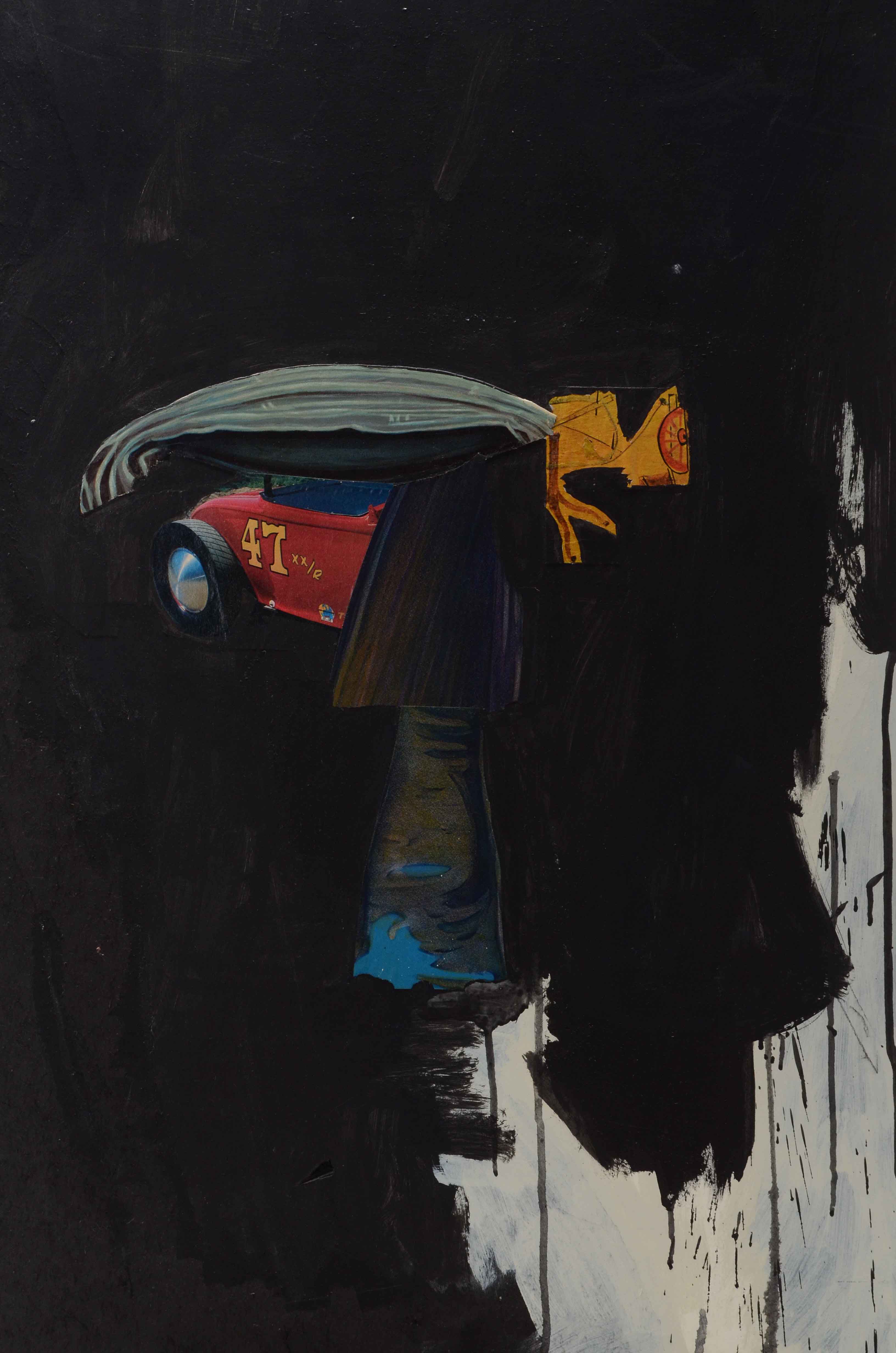 Michael Scheurer Original Mixed Media Collage "No. 2"