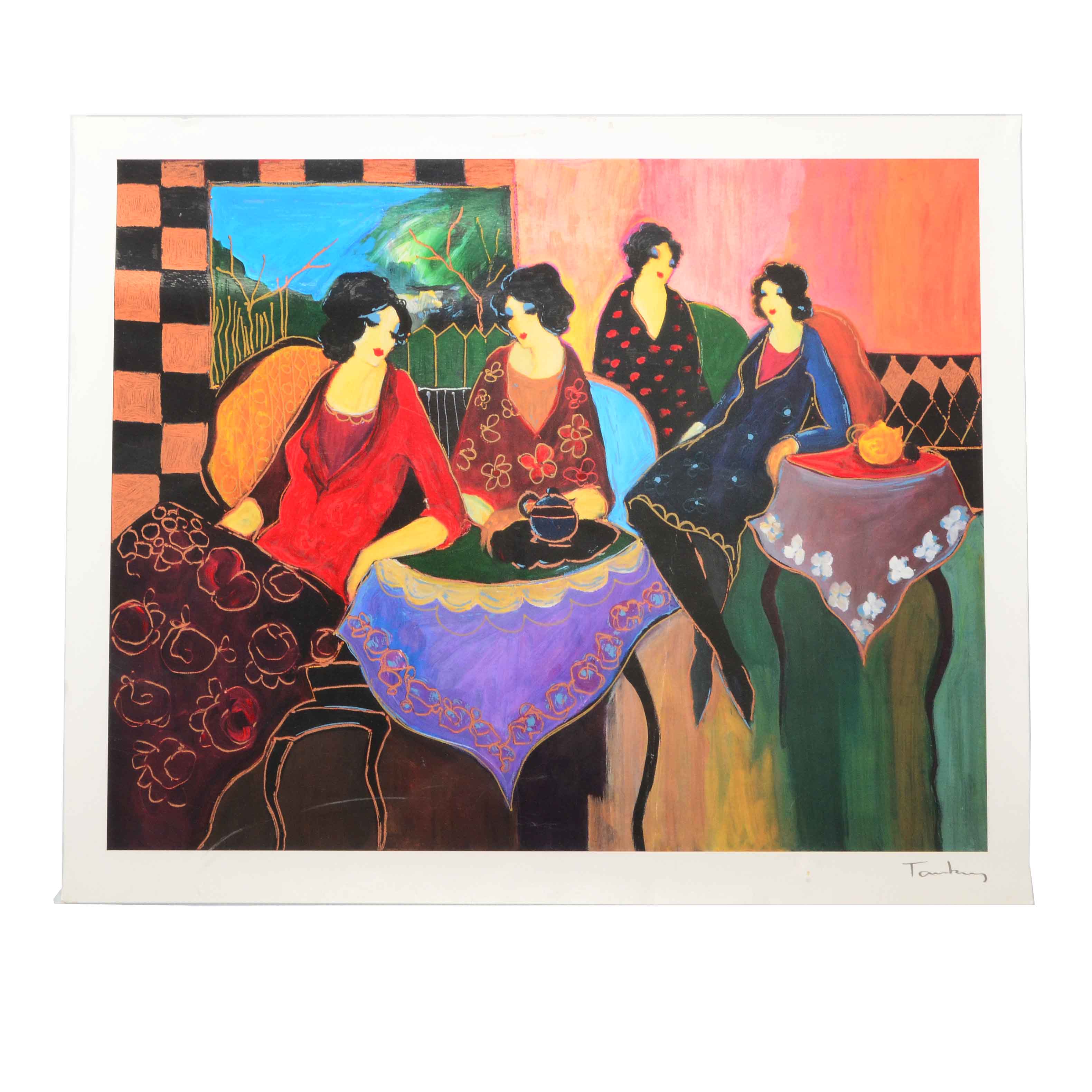 Seriolithograph after Itchak Tarkay's "Two by Two"