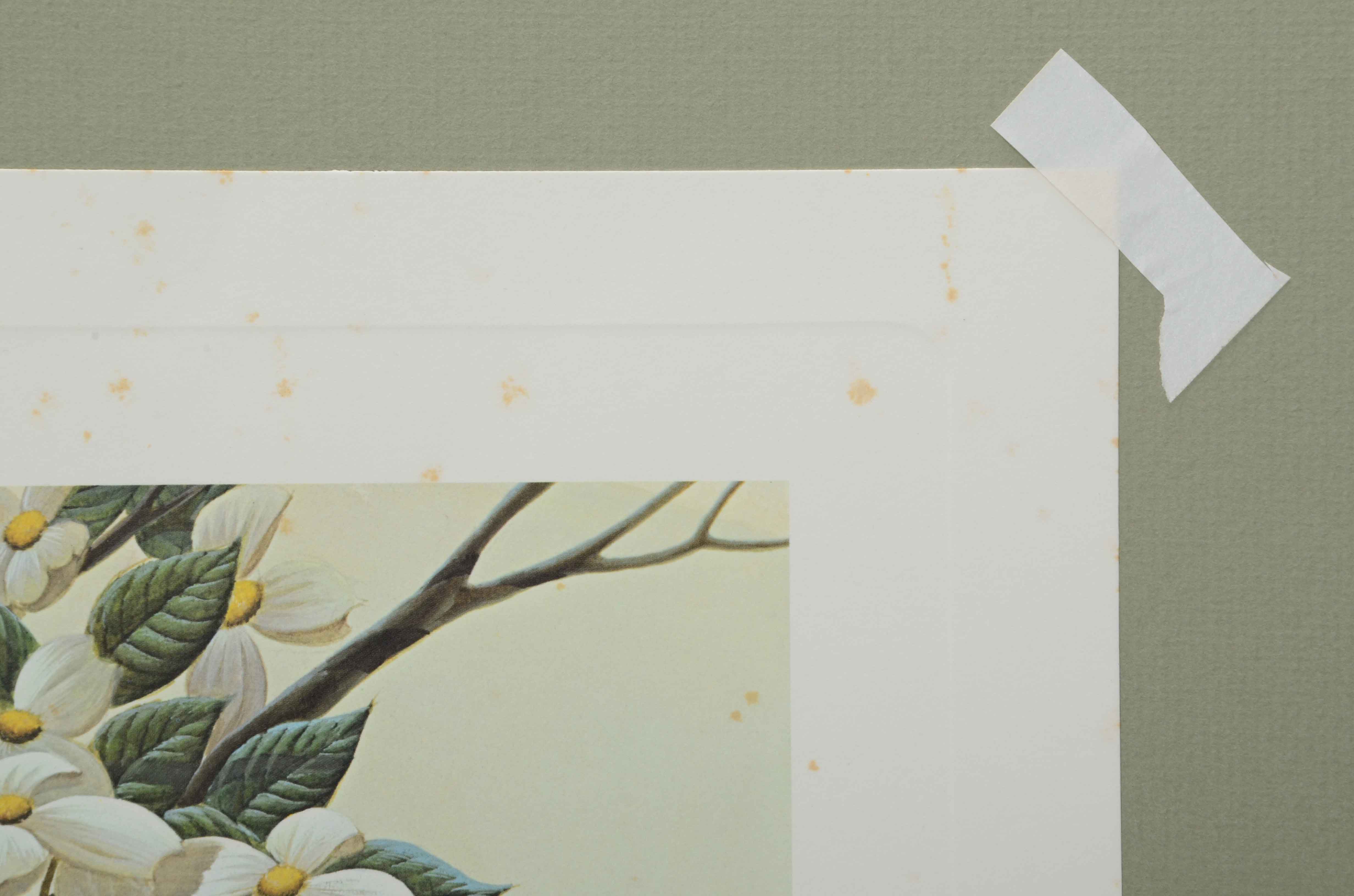 John Ruthven Signed Limited Edition Offset Lithograph "Robin Family"