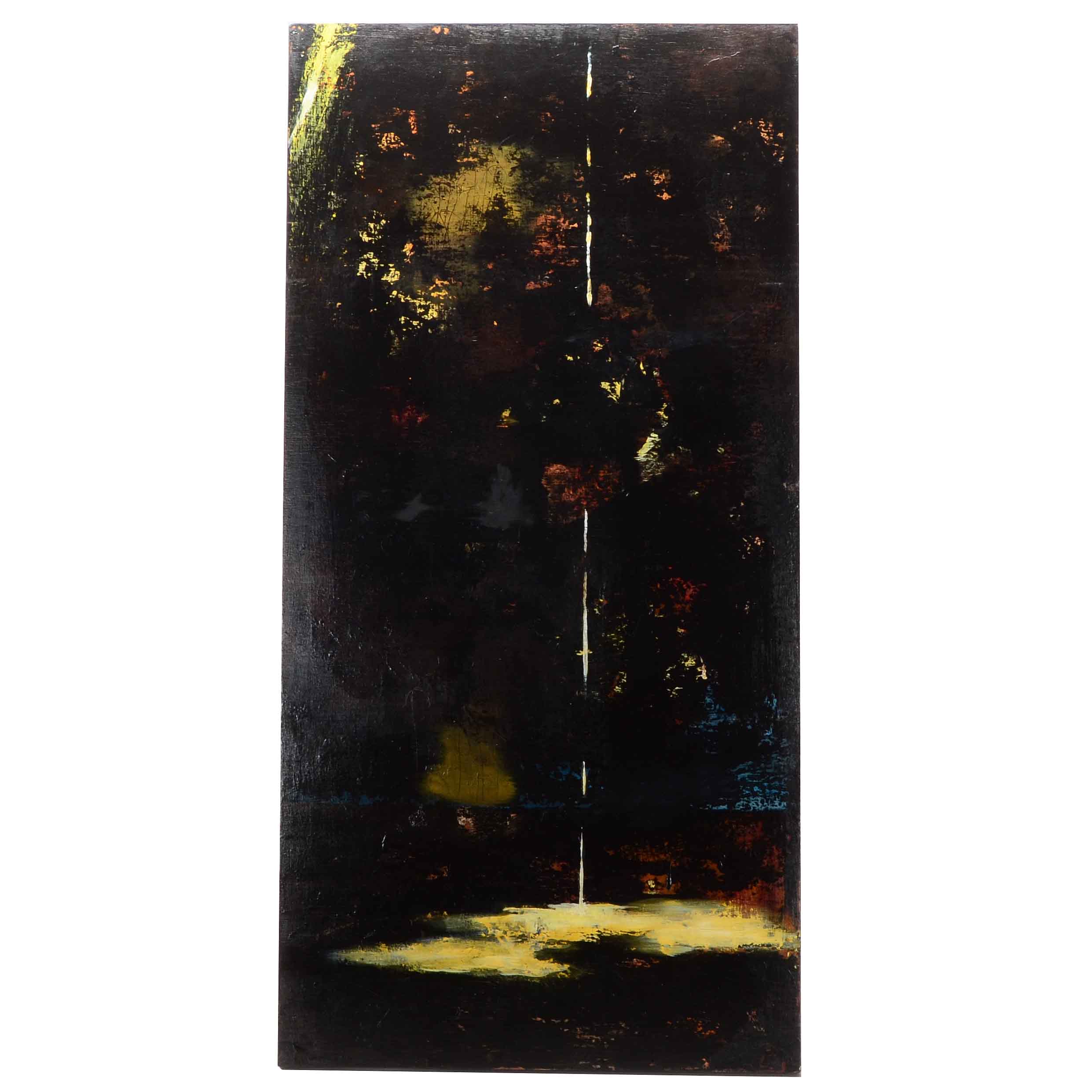 Adam Mysock Contemporary Original Oil on Wood Panel Diptych "Hit the Showers, You're Off the Team"