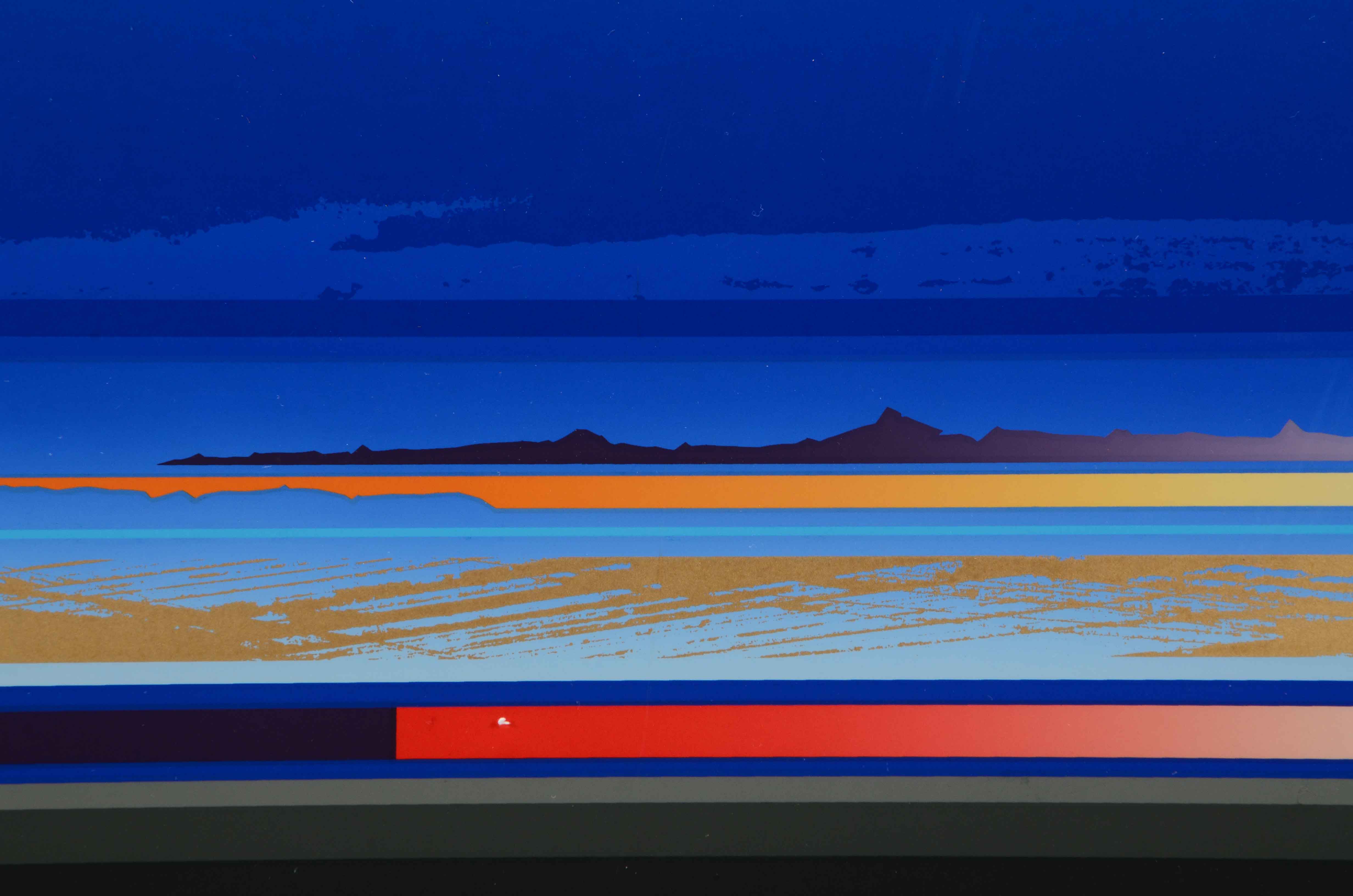 Tetsuro Sawada Signed 1985 Limited Edition Serigraph "Blue Horizon"