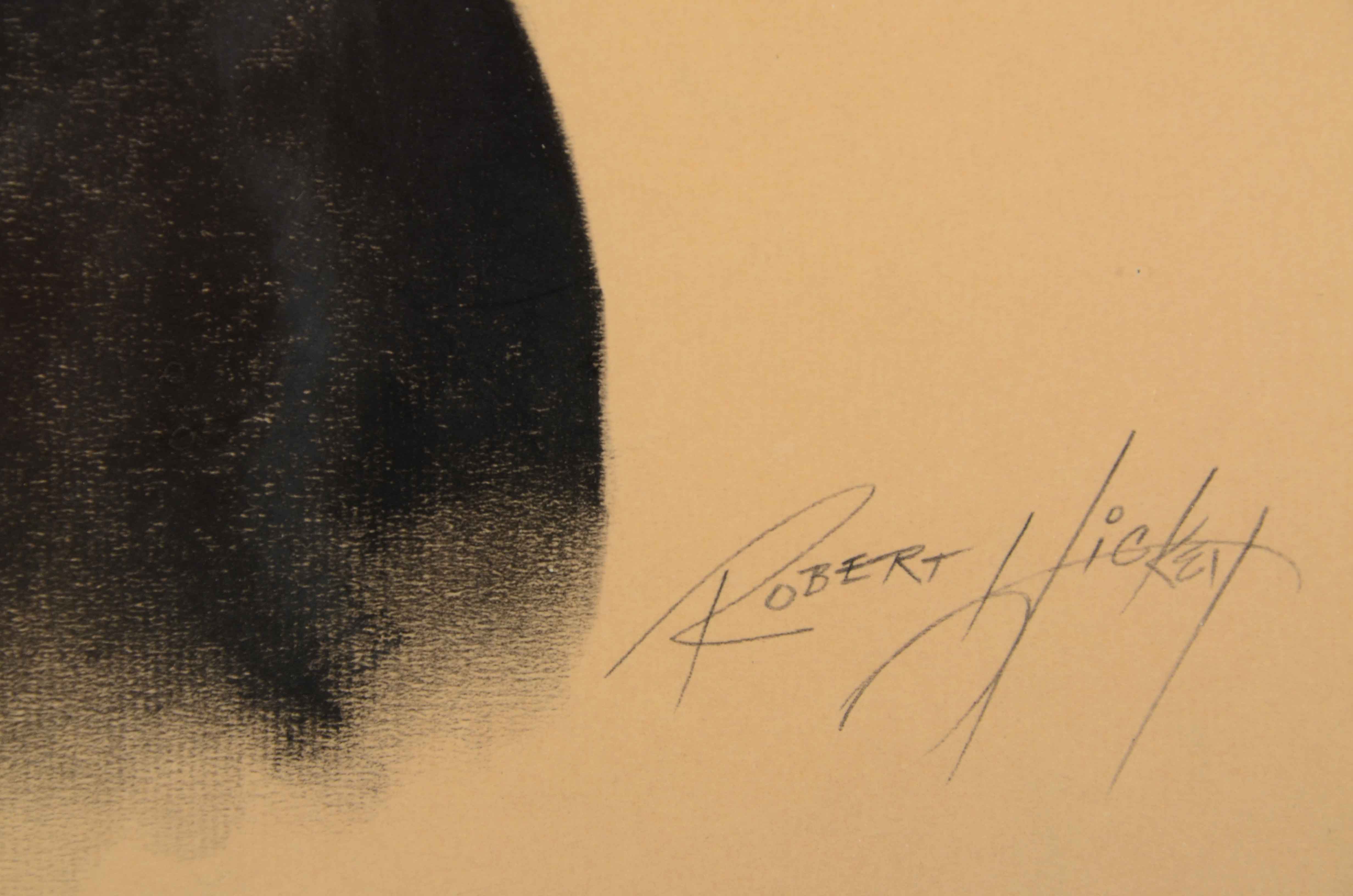 Robert Hickey Original Vintage Pastel Dog Portrait "Brit"