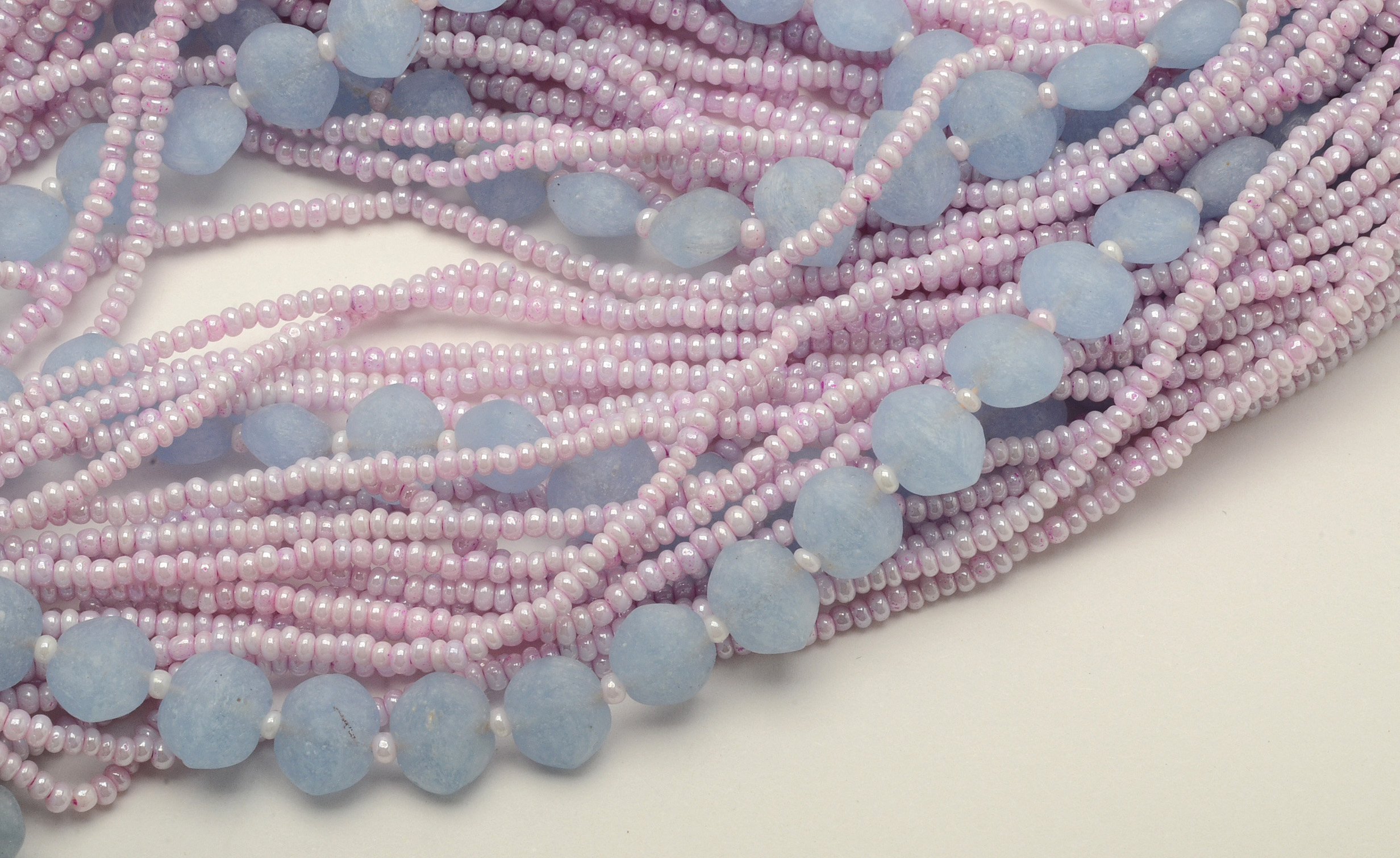 Luisa Conti Italian Glass Bead Torsade Necklace