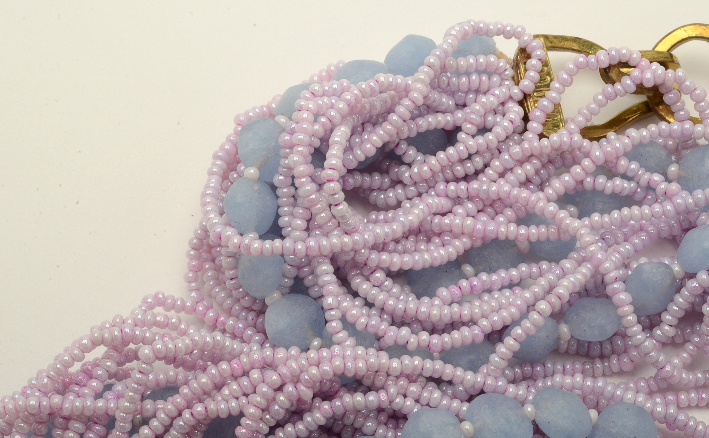 Luisa Conti Italian Glass Bead Torsade Necklace