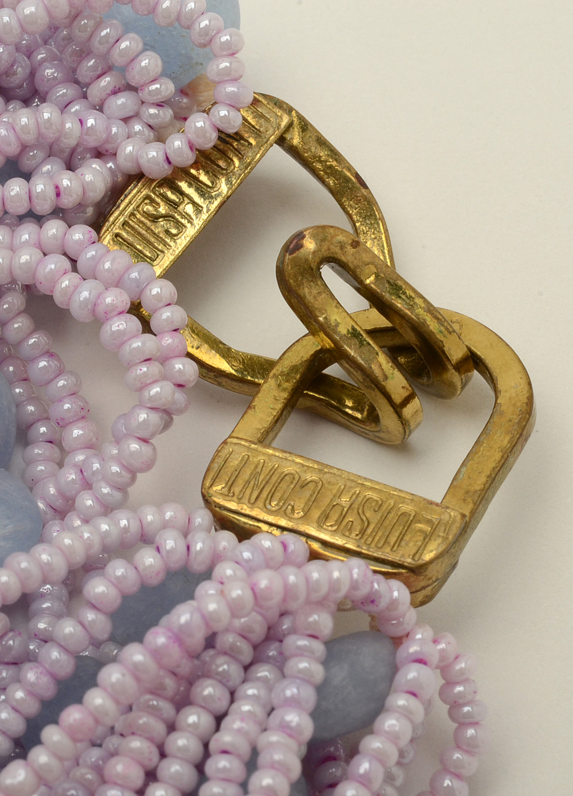 Luisa Conti Italian Glass Bead Torsade Necklace