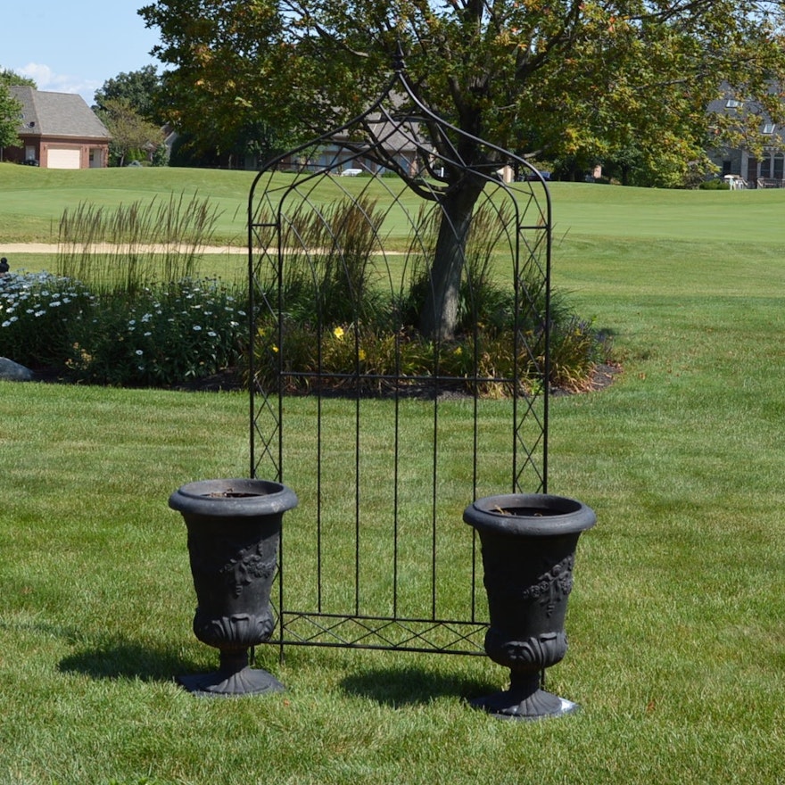 Trellis and Composite Outdoor Planters