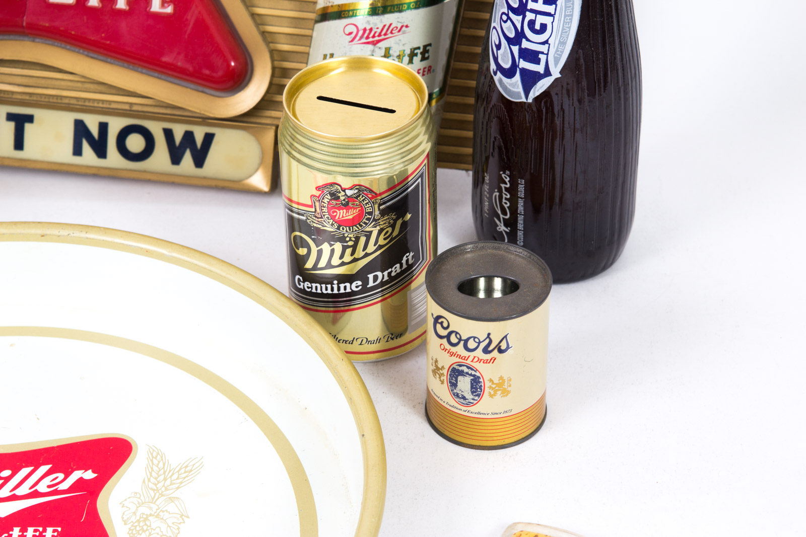 Vintage Miller Light Up Beer Signs and Related Decor