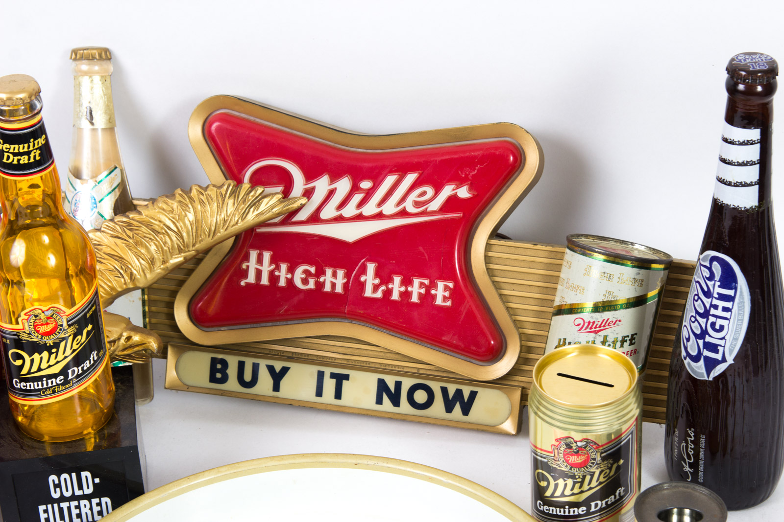 Vintage Miller Light Up Beer Signs and Related Decor