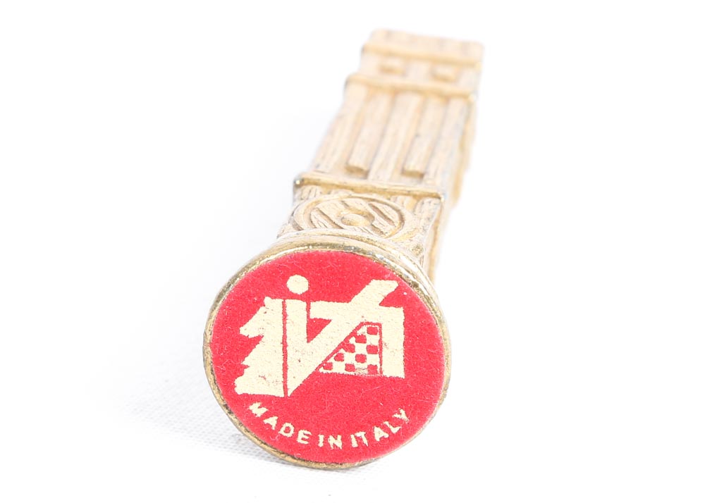 Brass and Pewter Chess Set With Leather Board