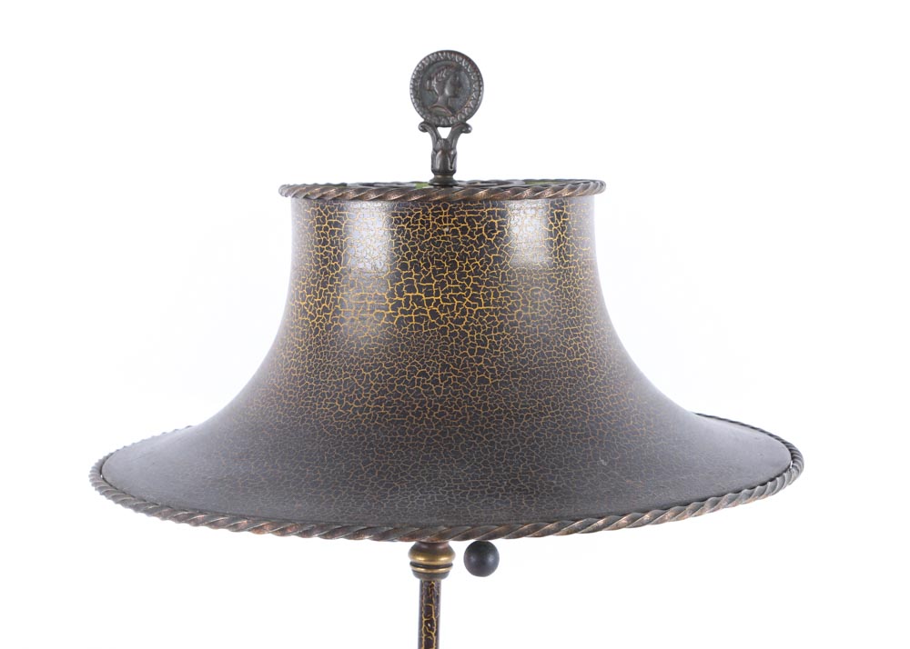 Vintage Tin Arts and Crafts Lamp