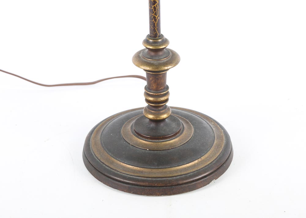 Vintage Tin Arts and Crafts Lamp