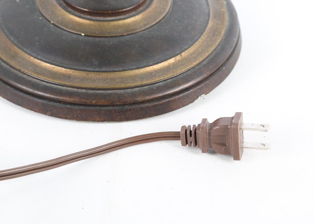 Vintage Tin Arts and Crafts Lamp