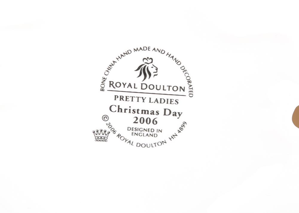 Royal Doulton Christmas Figurines Featuring Pretty Ladies
