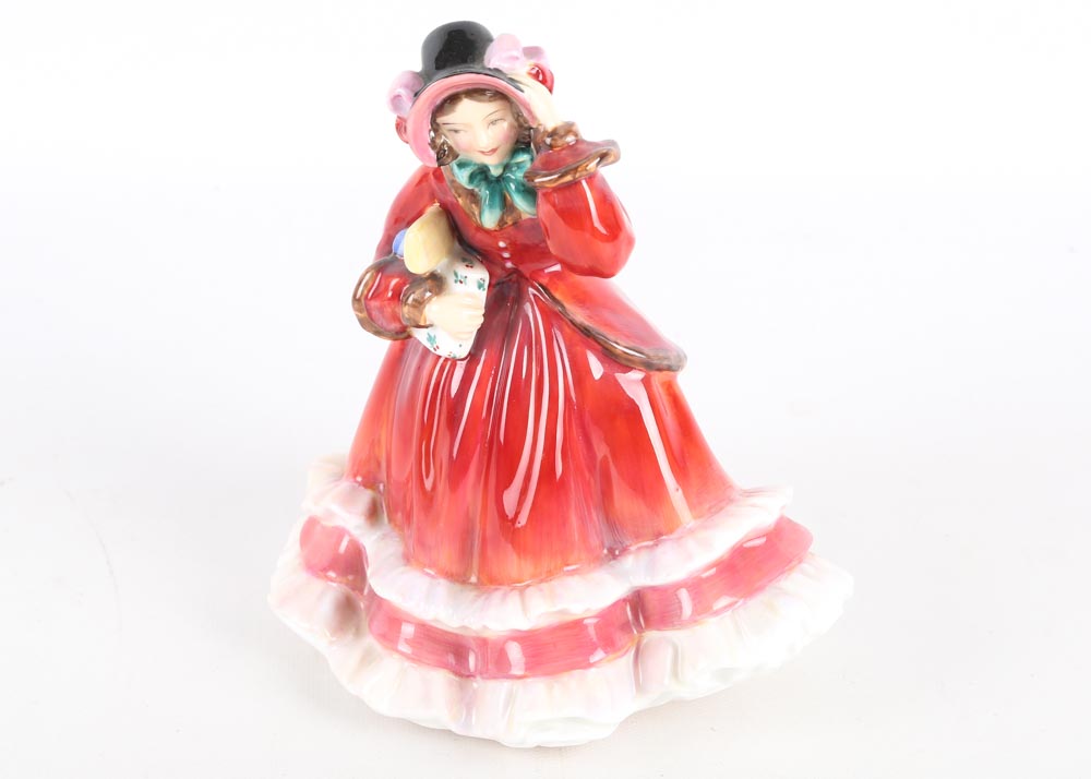 Royal Doulton Christmas Figurines Featuring Pretty Ladies