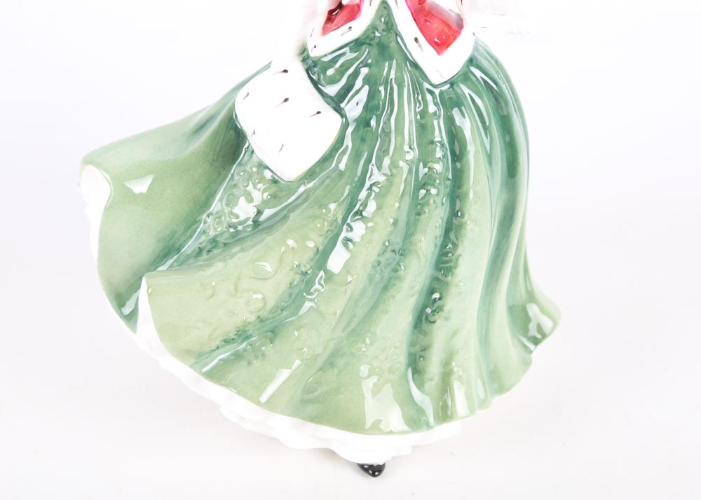 Royal Doulton Christmas Figurines Featuring Pretty Ladies