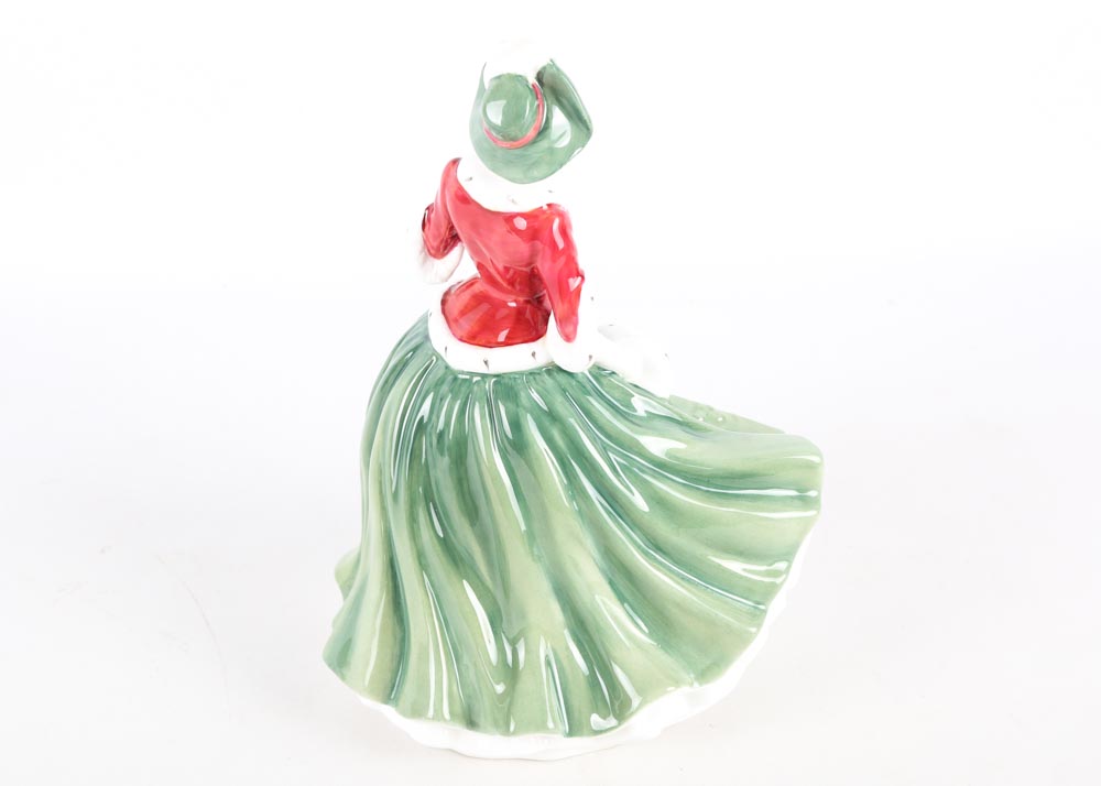 Royal Doulton Christmas Figurines Featuring Pretty Ladies