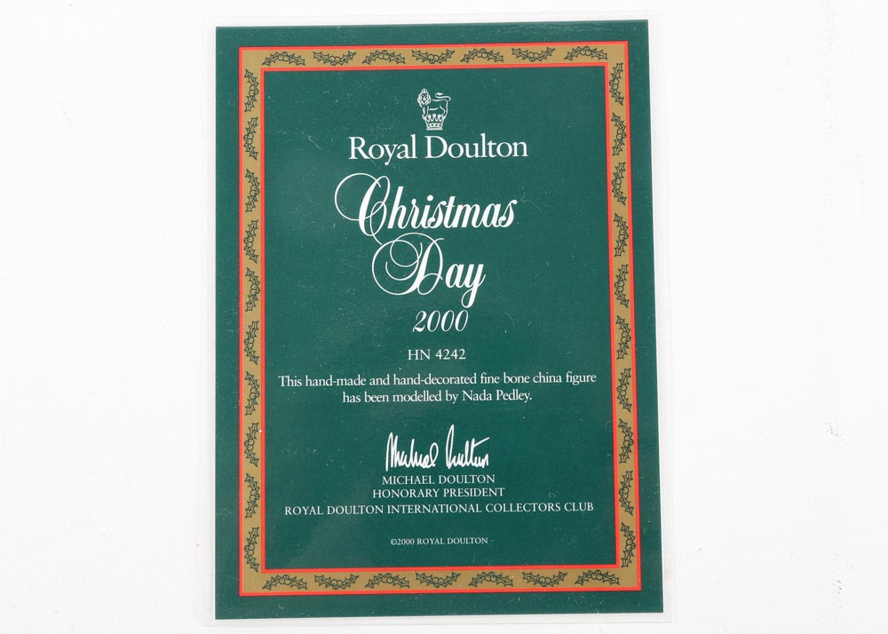 Royal Doulton Christmas Figurines Featuring Pretty Ladies