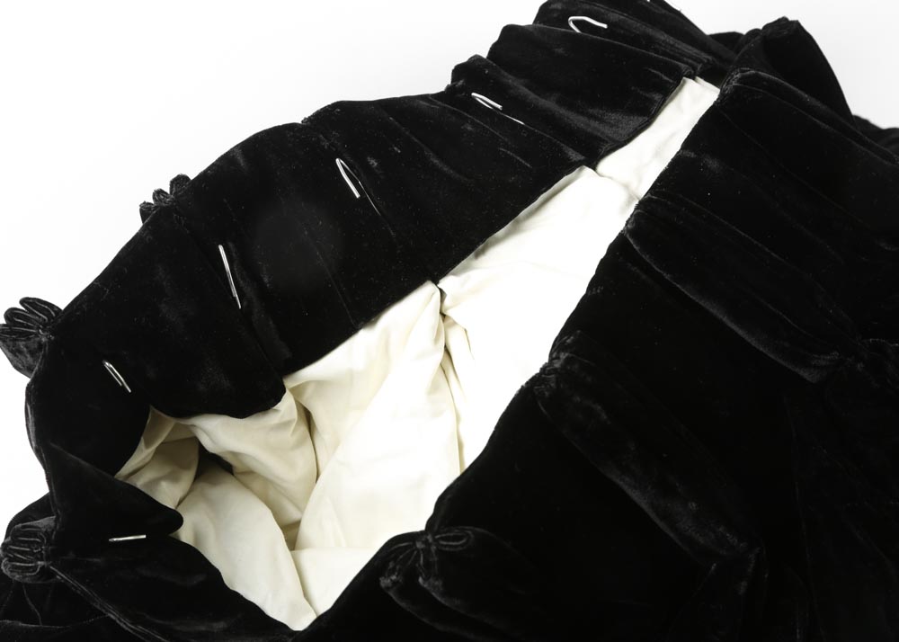Black Velvet Drapery Panels
