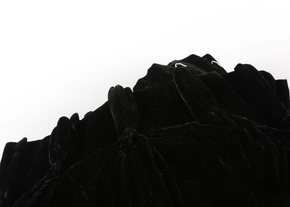 Black Velvet Drapery Panels