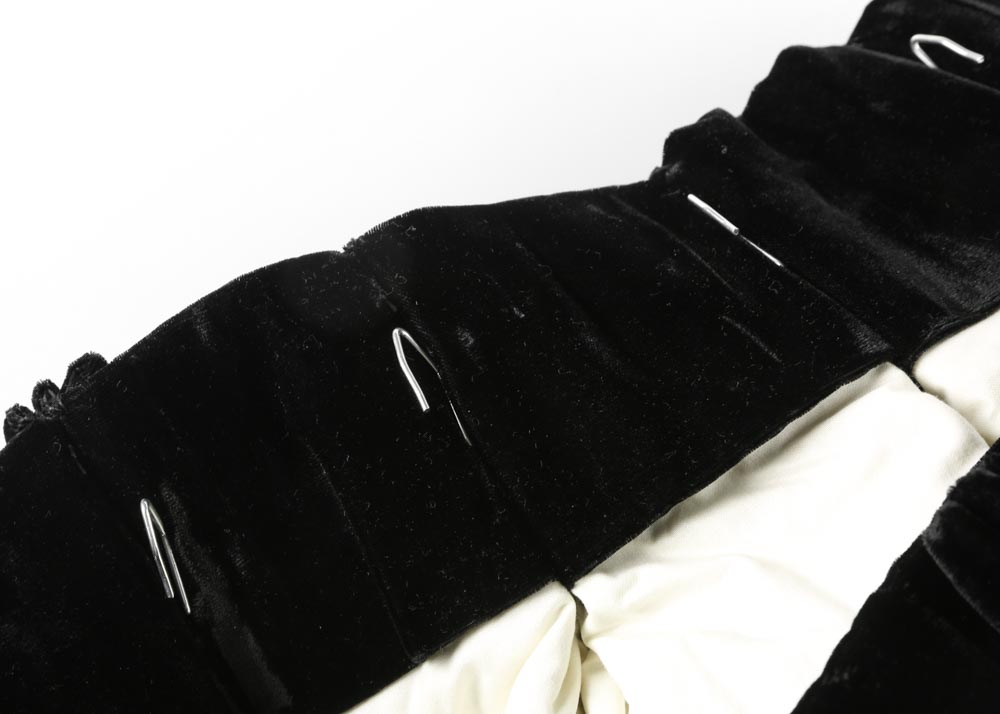 Black Velvet Drapery Panels