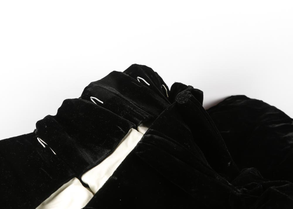 Black Velvet Drapery Panels