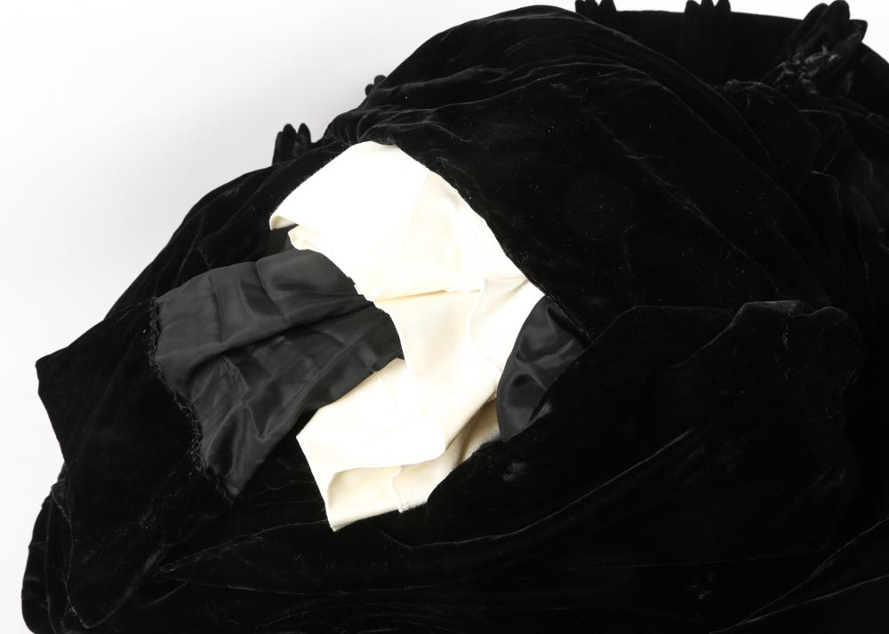 Black Velvet Drapery Panels