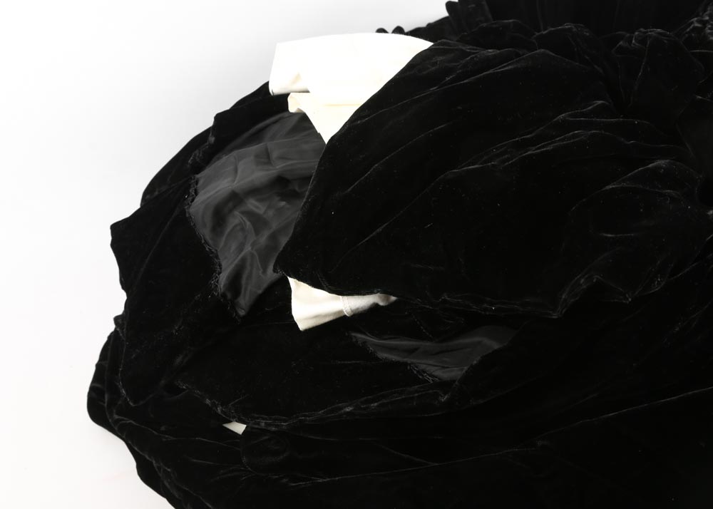 Black Velvet Drapery Panels