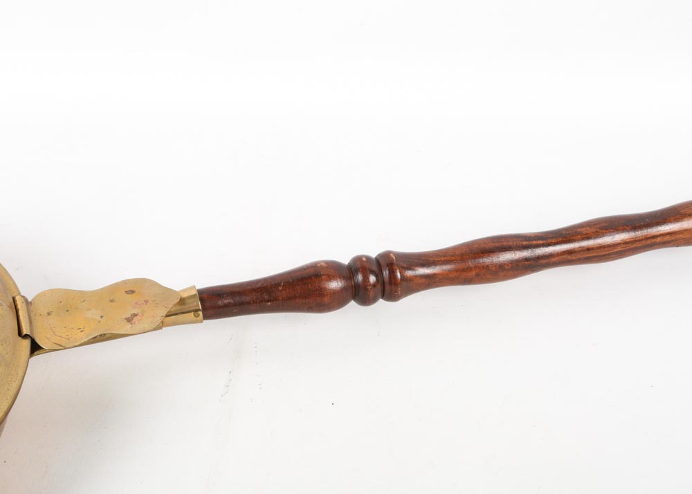 Vintage Brass and Copper Coal Warmer