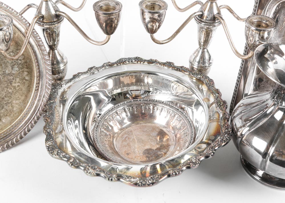 Silver Plate and Weighted Sterling Silver Collection