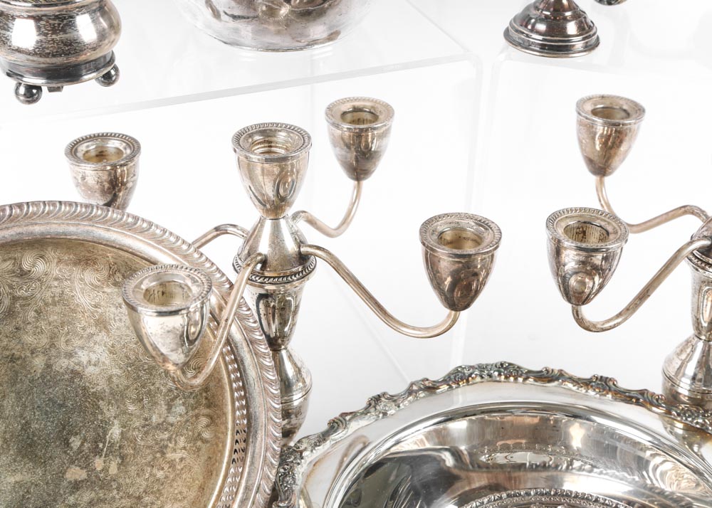 Silver Plate and Weighted Sterling Silver Collection