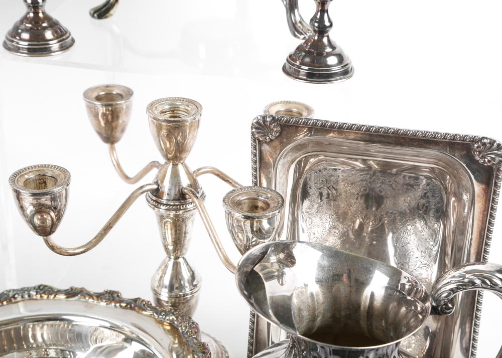 Silver Plate and Weighted Sterling Silver Collection