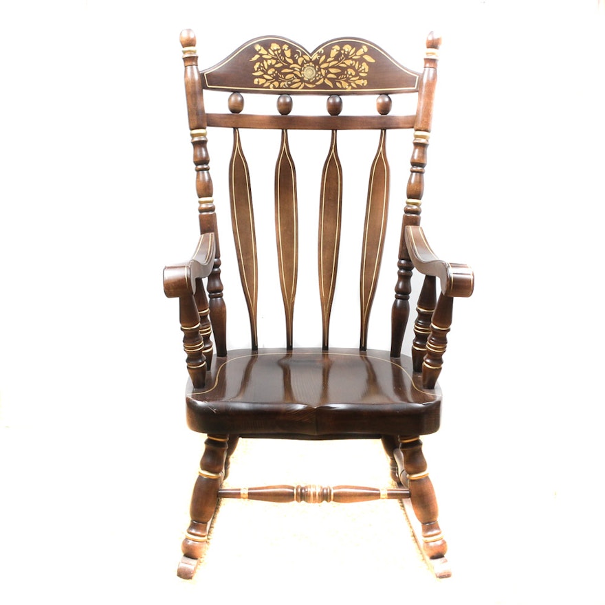 Heavy Wooden Rocking Chair