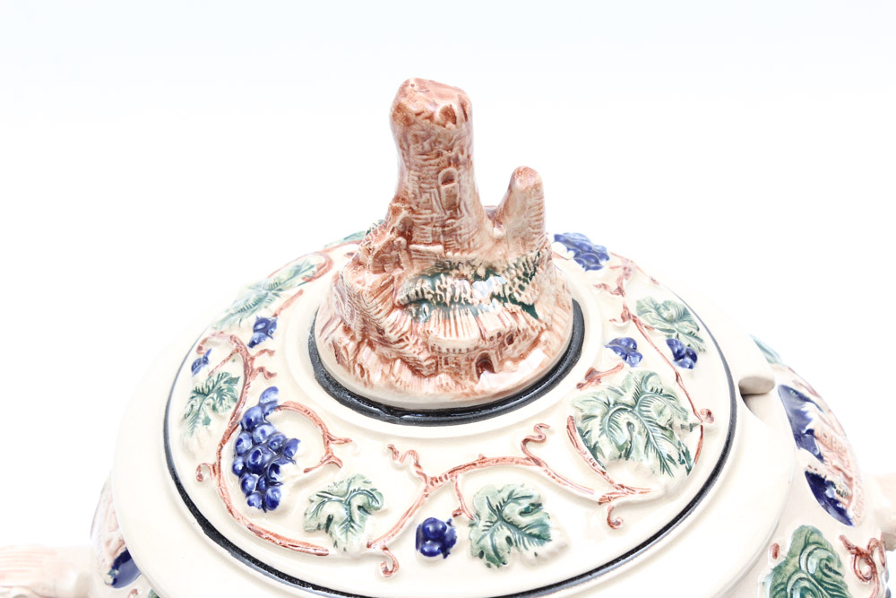 Vintage Gerz German Lidded Punch Bowl