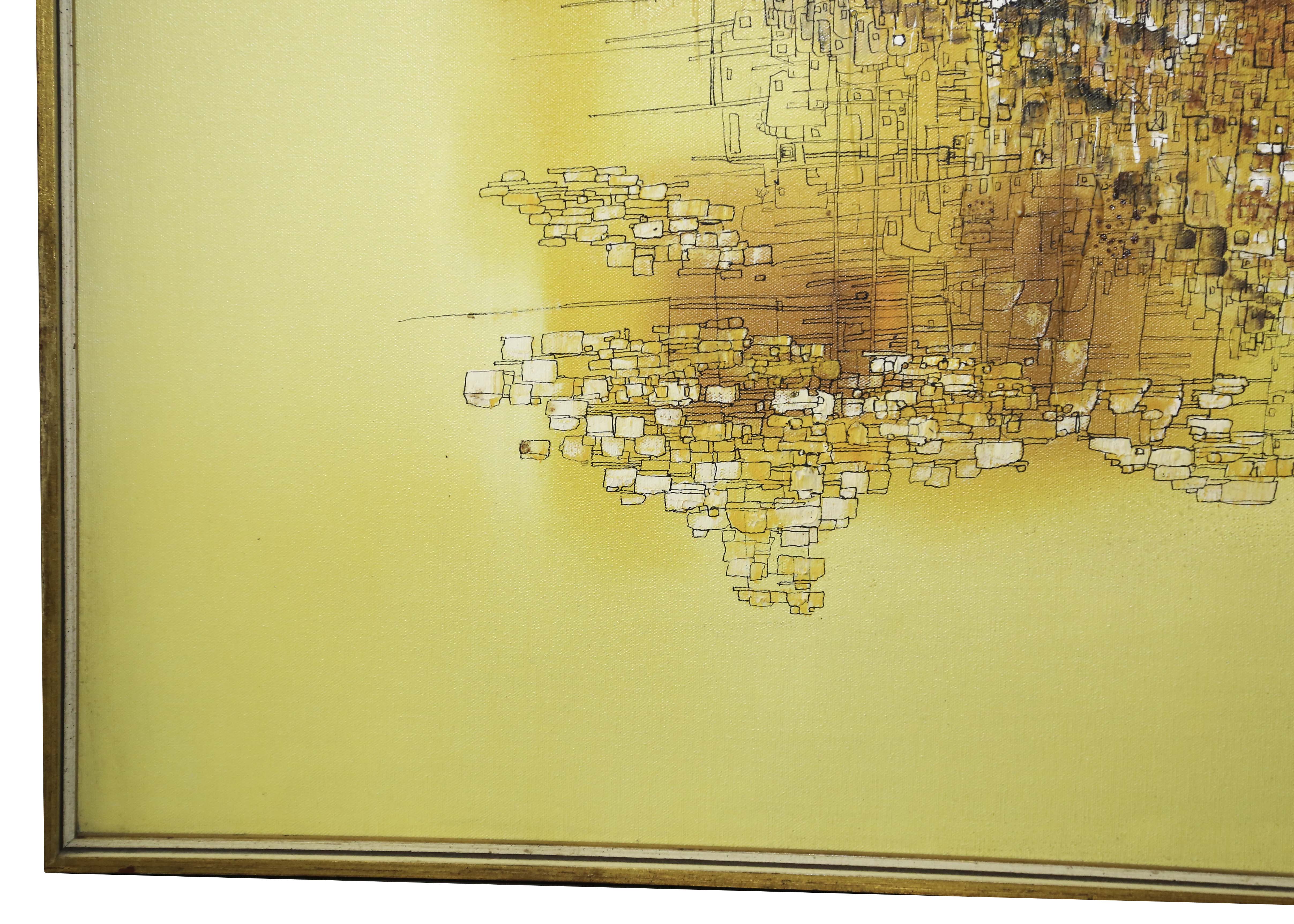 Original Vicente Carneiro Abstract Oil Painting on Canvas