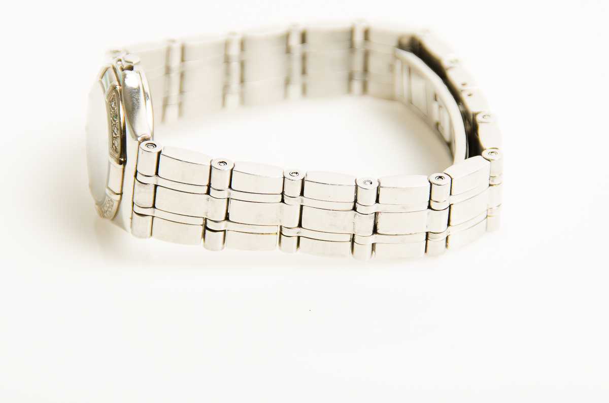 Citizen Eco-Drive Stainless Steel Watch with Diamond Bezel