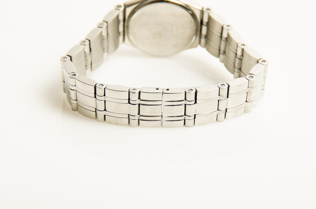 Citizen Eco-Drive Stainless Steel Watch with Diamond Bezel