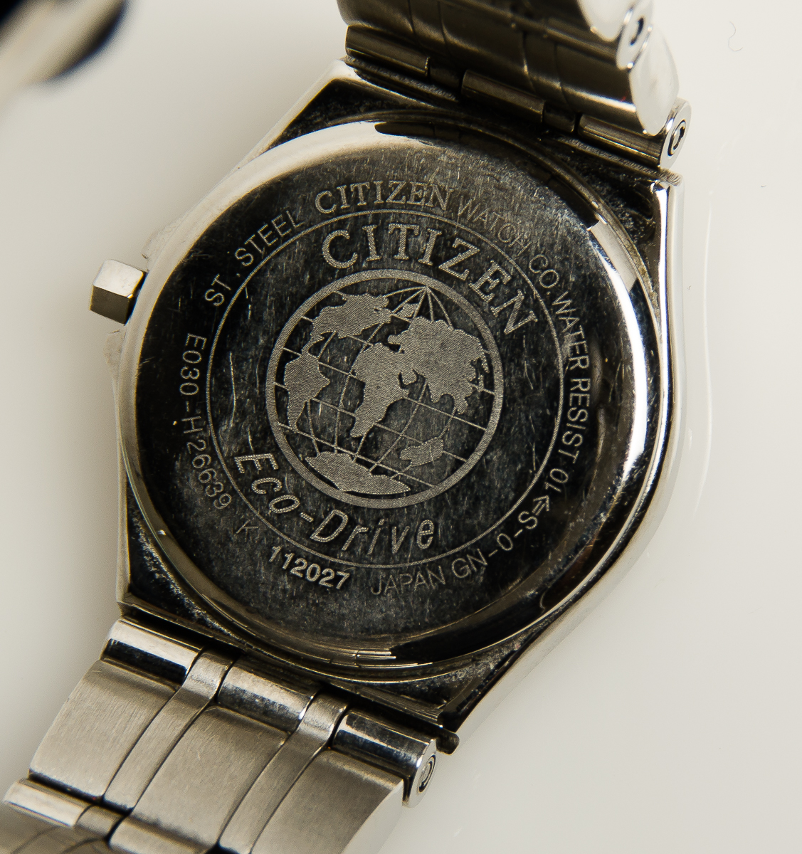 Citizen Eco-Drive Stainless Steel Watch with Diamond Bezel