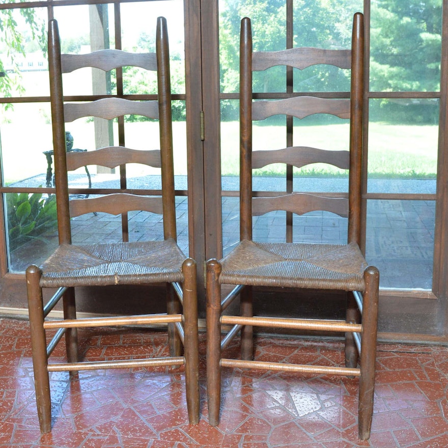 Vintage Ladder Back Chairs